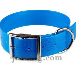 collier gravé HUNT US 38 x 60 cm bleu - biothane - jokidog