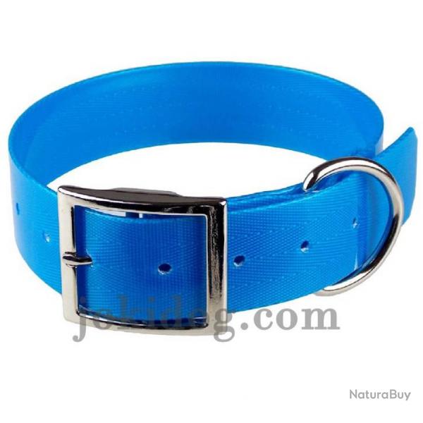 collier grav HUNT US 38 x 60 cm bleu - biothane - jokidog