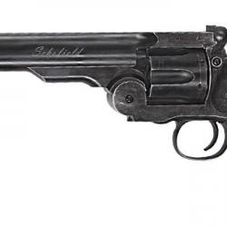 Revolver à plombs 4.5mm CO2 ASG Schofield - Canon 6'' (2,9 à 3 Joules) Noir
