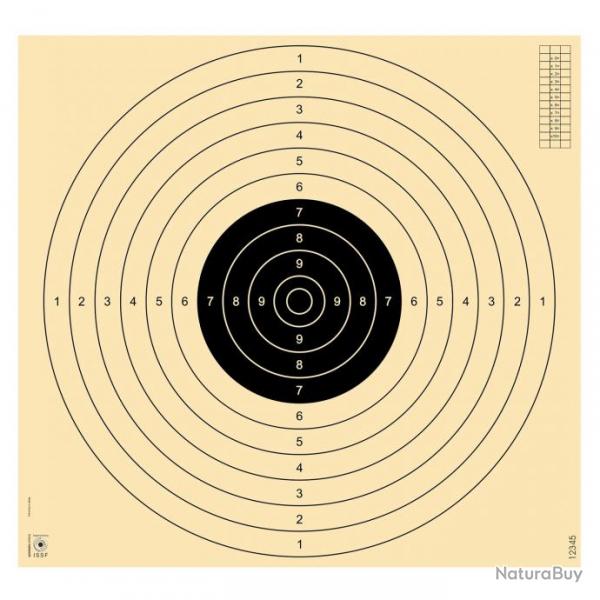 Cibles C50 pistolet 25m X250