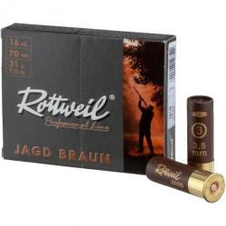 16/70, Jagd brune, plombs de 3 (3,5mm) (Version: Douille pastique, Calibre: 16/70)