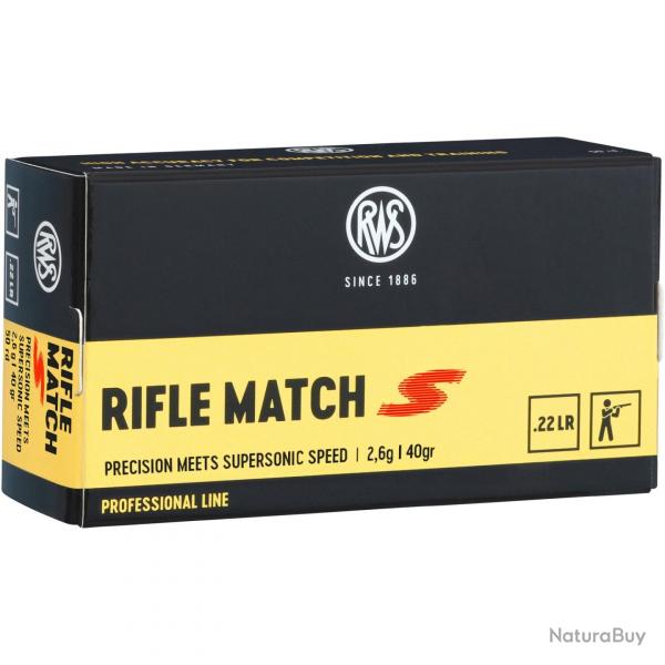 .22 Long Rifle, Rifle Match S Sport (Calibre: .22 lr.)