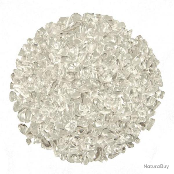 Mini pierres roules cristal de roche - 5  10 mm - Qualit extra - 100 grammes
