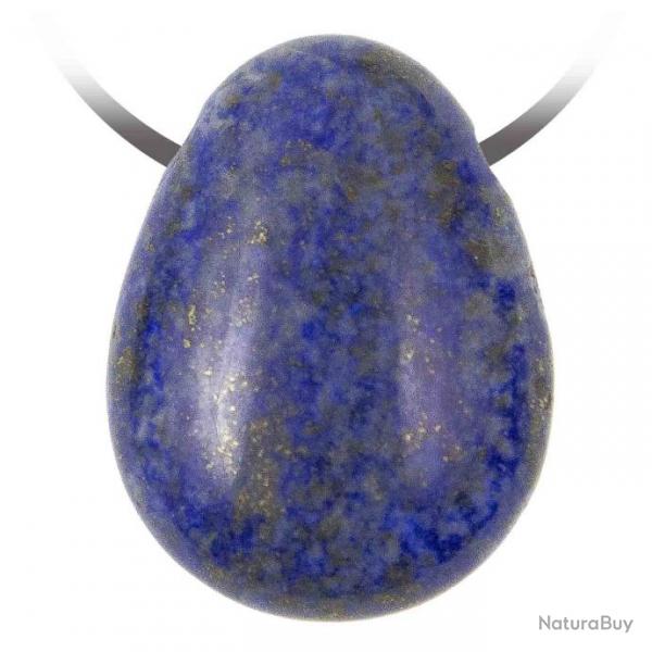 Pendentif goutte pierre perce en lapis lazuli