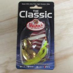 Leurre MANN'S the classic spinnerbait 3/4 modèle "classic gold indiana"