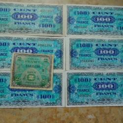 billet US army débarquement 100 Francs GI débarquement Normandie ww2 seconde guerre un par vente