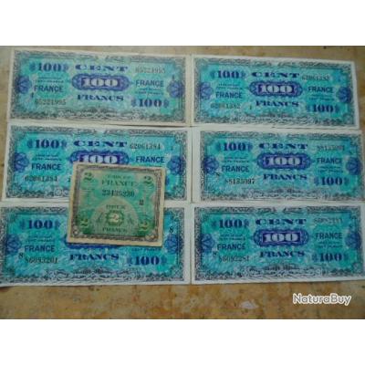 Billet US army débarquement 100 Francs GI débarquement Normandie ww2 ...