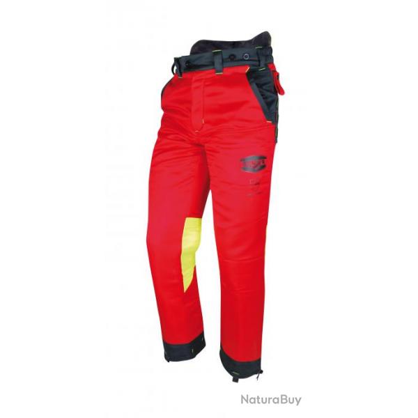 Pantalon de bûcheron SOLIDUR AUTHENTIC AUPA/AUPARE Rouge XS Normale