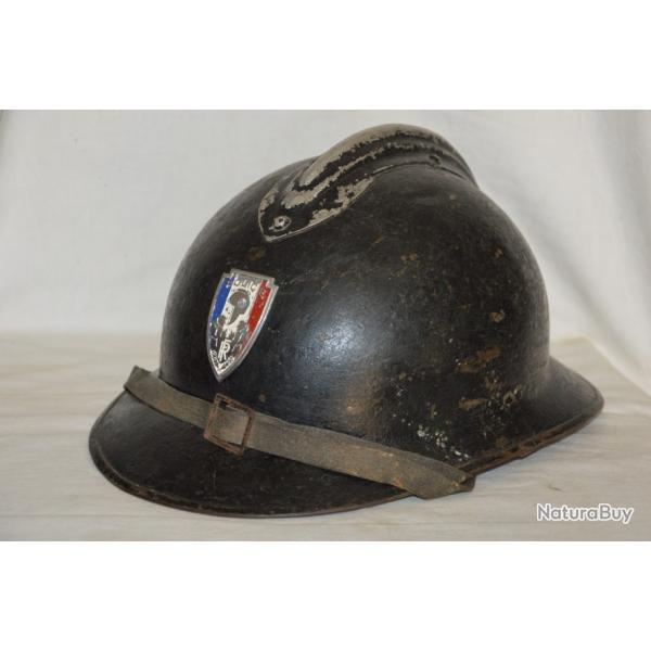 CASQUE ADRIAN 1926 POLICE NATIONALE-FRENCH POLICE ADRIAN 1926 HELMET-1930/1950