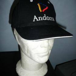 casquette noire officielle ANDORRA ( ANDORRE PRINCIPAUTE ORDINO PAS CASE )