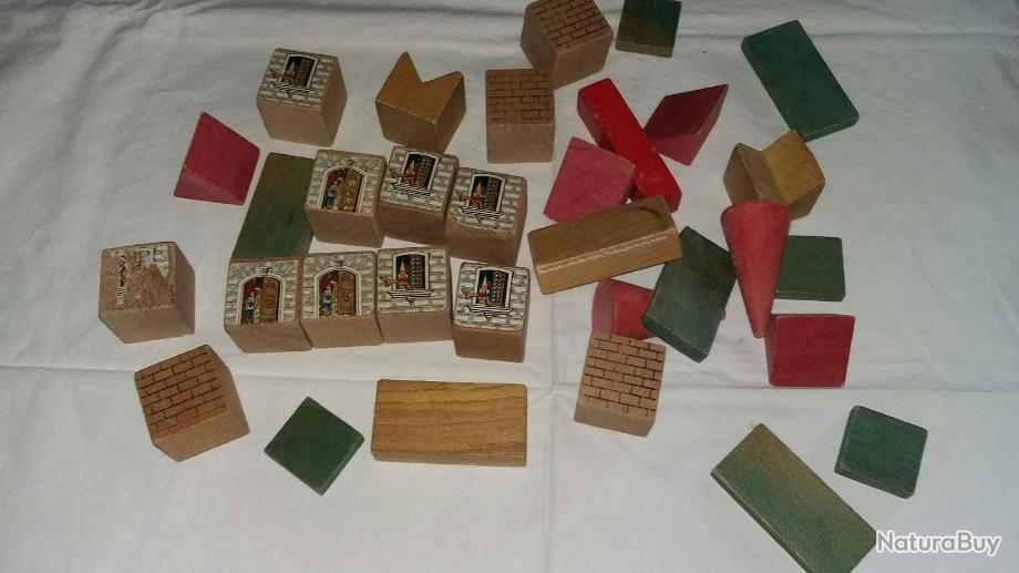 Jeu De Cube En Bois Ancien Bio Objets Divers