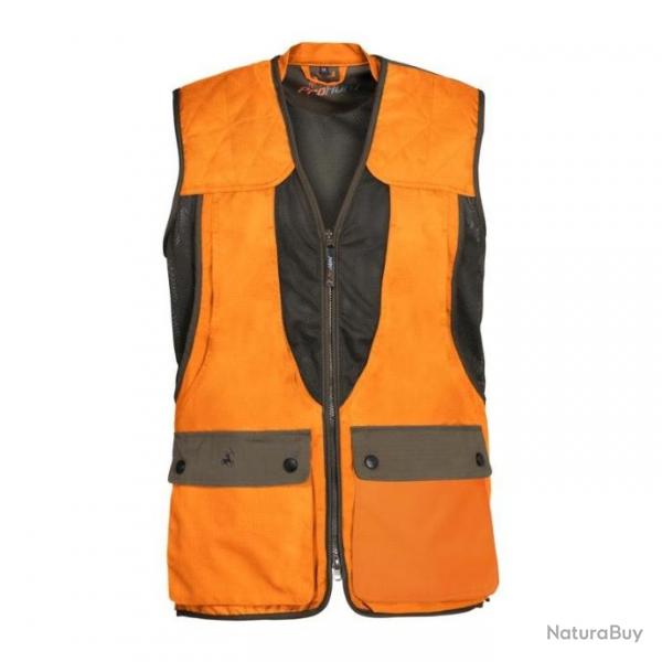 Gilet de chasse orange et kaki VERNEY CARRON GROUSE - TAILLE S