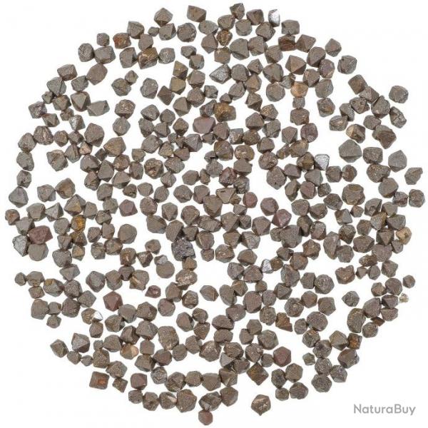 Pierres brutes petits octadres de magntite - 0.4  0.8 cm - 25 grammes