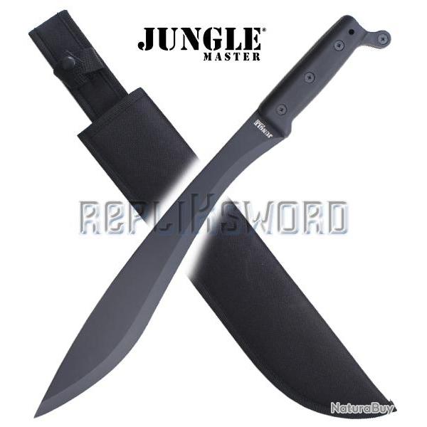 Machette Kukri Jungle Master Lame Noire Chasseur HK-1049B Repliksword