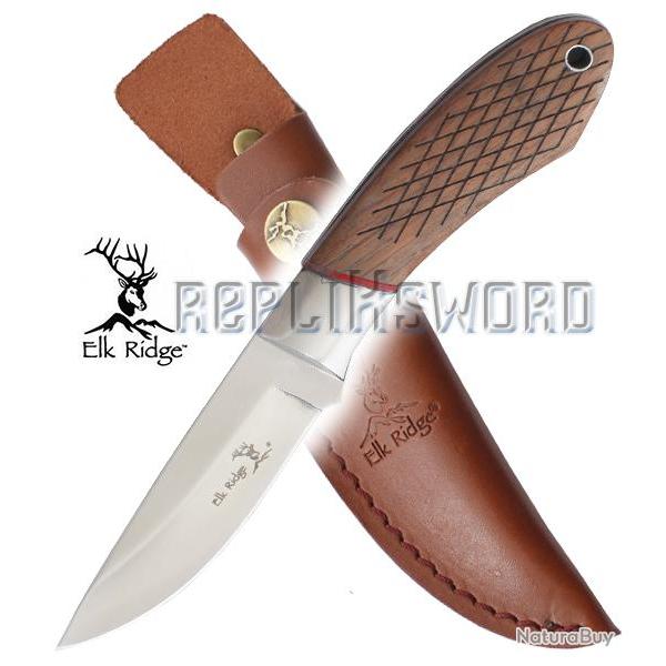 Couteau de Chasse Rustique Wood Edition ER-561WD Repliksword