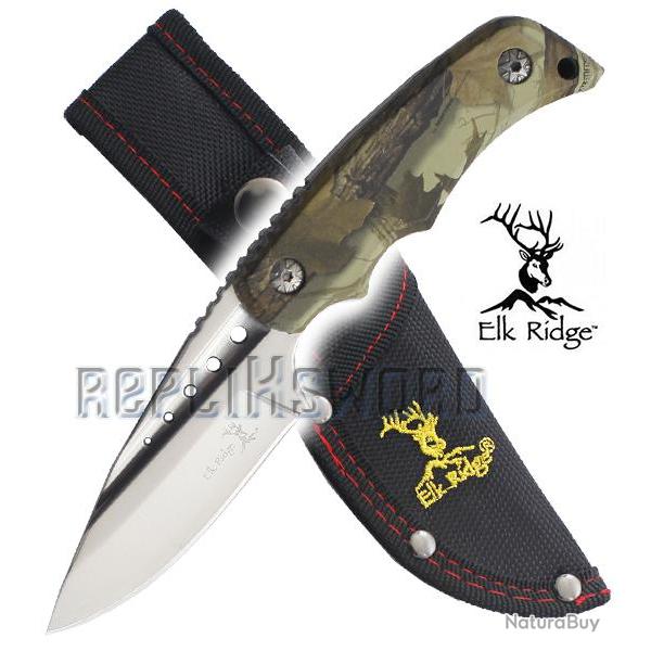 Petit Couteau de Chasse Elk Ridge Lame Fixe ER-535BC Repliksword