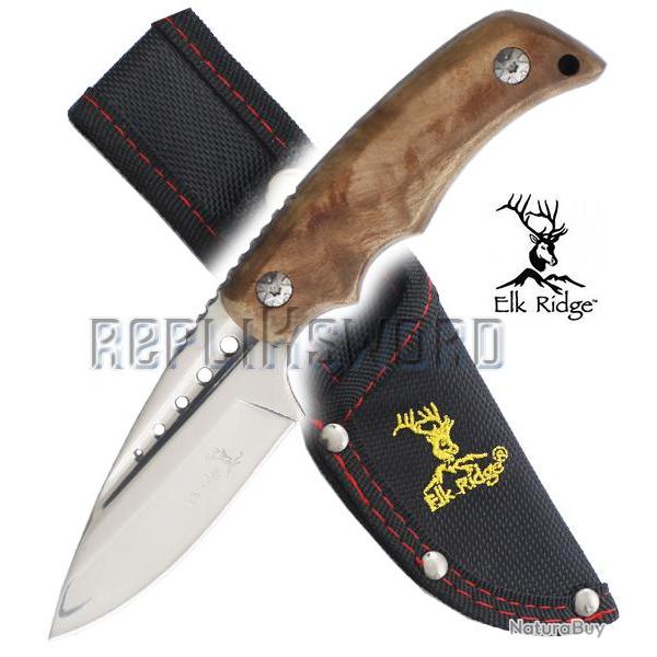 Petit Couteau de Chasse Elk Ridge Lame Fixe ER-535BW Repliksword