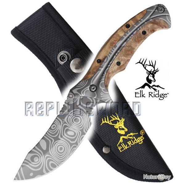 Couteau de Chasseur Poignard Elk Ridge ER-560WD Repliksword
