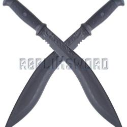 Pack 2 Kukris Polypropylene Machette Noire Entrainement E440-PPX2 Repliksword