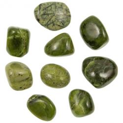 Pierres roulées jade néphrite du Canada - 2 à 3 cm - Lot de 2