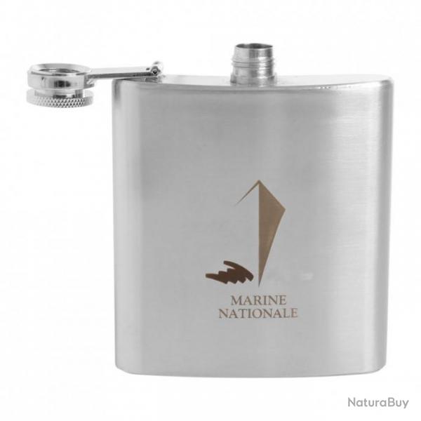 Flasque inox Marine Nationale