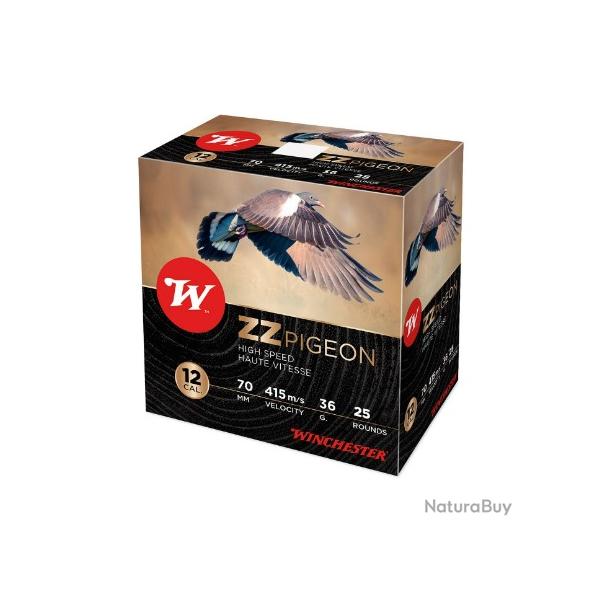 Cartouches WINCHESTER zz pigeon 12/70 36g par 125