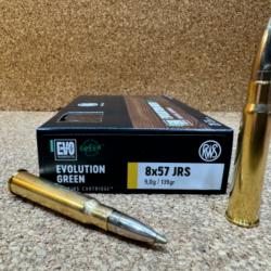 1 BOITE DE MUNITIONS RWS 8x57 JRS EVO GREEN 9.0gr