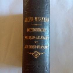 Dictionnaire de poche par M.Adler-Mesnard  Ancien 460 Pages