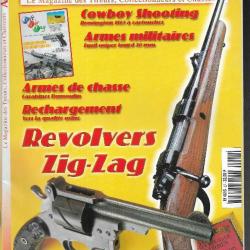 armes et tir n°27 révolvers zig-zag, diana 350 , rémington 1863 à cartouches, fusil sniper lourd 20