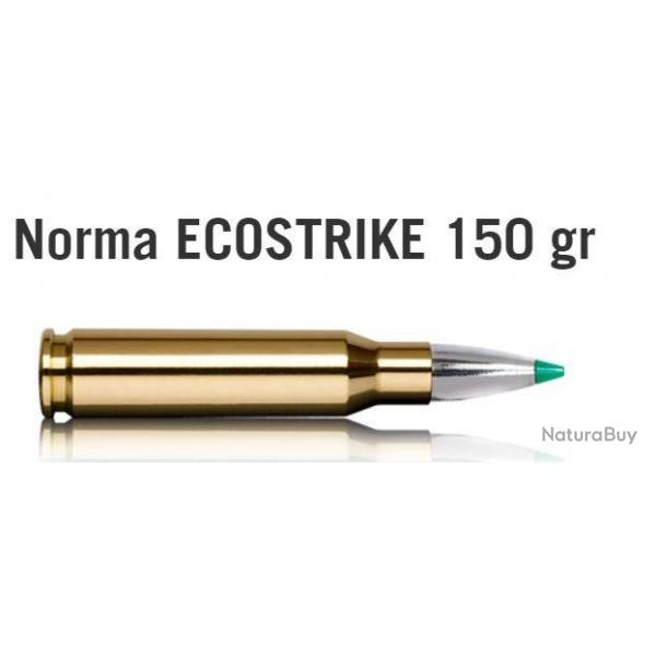 Munitions Norma Cal.308win Ecostrike 150gr 9.7G par 60