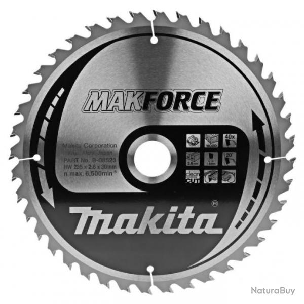 Lame TCT Makforce pour bois 235mm 30x2,6/1,6mm B-08523 Makita