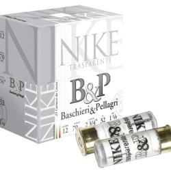 Cartouches de chasse Baschieri Pellagri Nike trasparente cal.12 long.70 32g N&deg;9 Par 25