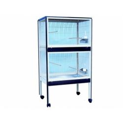 Volière Double Cage Oiseau Perruche Conure 13o Cages à