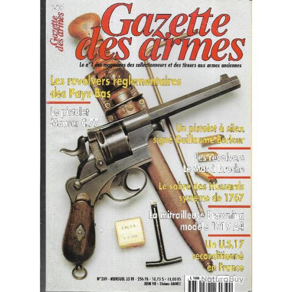 gazette des armes n289 pistolet mauser c.77 , us 17 reconditionn en france, revolvers le mat broch