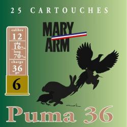 Cartouche Puma 36 Calibre 12 36 g Plomb