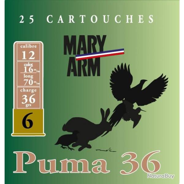 Cartouche Puma 36 Calibre 12 36 g Plomb