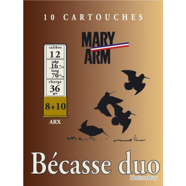 Cartouche Mary Arm Bcasse duo ARX / Cal. 12 - 36 g