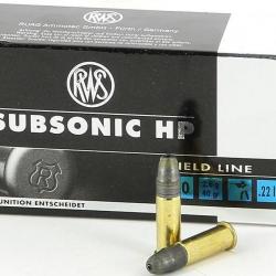 Cartouches 22 LR RWS Subsonic HP
