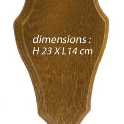 Écusson chêne chevreuil-H. 23 cm x L. 14 cm
