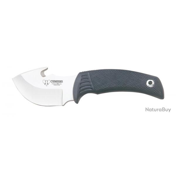 Couteau de chasse dpouilleur manche plastique Cudeman 7 cm