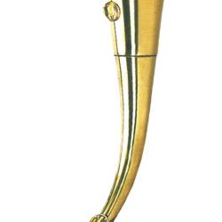 Corne de chasse 45 cm ronde cintrée à pavillon Elless