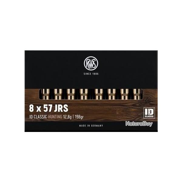 Cartouche RWS / cal. 8x57 JRS - ID-Classic 12,8 g / 198 gr