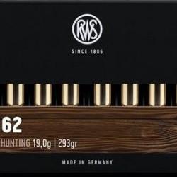 Cartouche RWS / cal. 9,3x62 - UNI-Classic 19 g / 293 gr