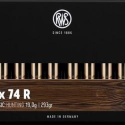 Cartouche RWS / cal. 9,3x74 R - UNI-Classic 19 g / 293 gr