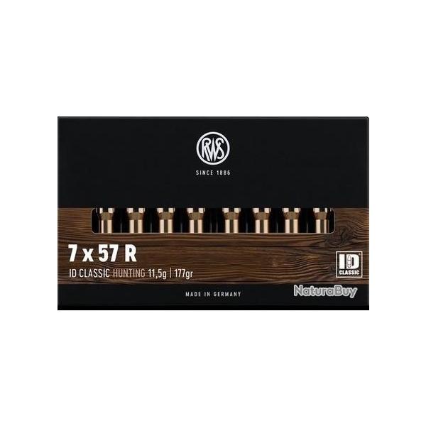 Cartouche RWS / cal. 7x57 R - ID-Classic 11,5 g / 177 gr