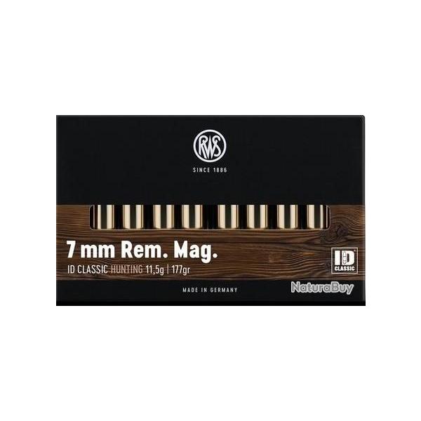 Cartouche RWS / cal. 7mm Rem. Mag. - ID-Classic 11,5 g / 177 gr