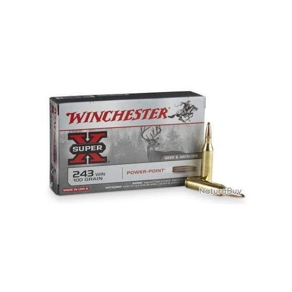 Cartouche Winchester / cal. 270 Win. - Super-X PP 9,7 g / 150 gr