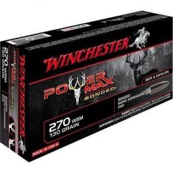 Cartouche Winchester / cal. 270 WSM - Power Max 8,4 g / 130 gr