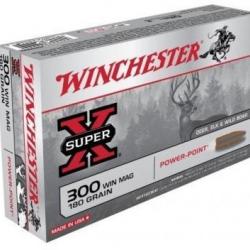 Cartouche Winchester / cal. 300 Win. Mag. - Super-X PP 11,7 g / 180 gr