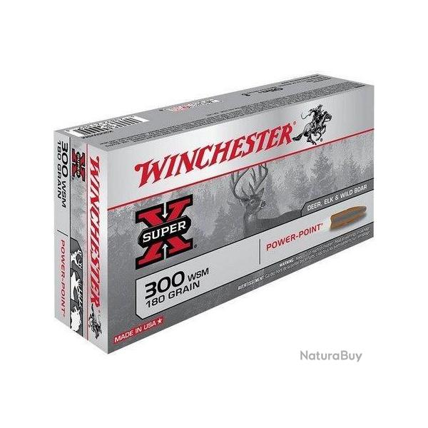 Cartouche Winchester / cal. 300 WSM - Super-X PP 11,7 g / 180 gr